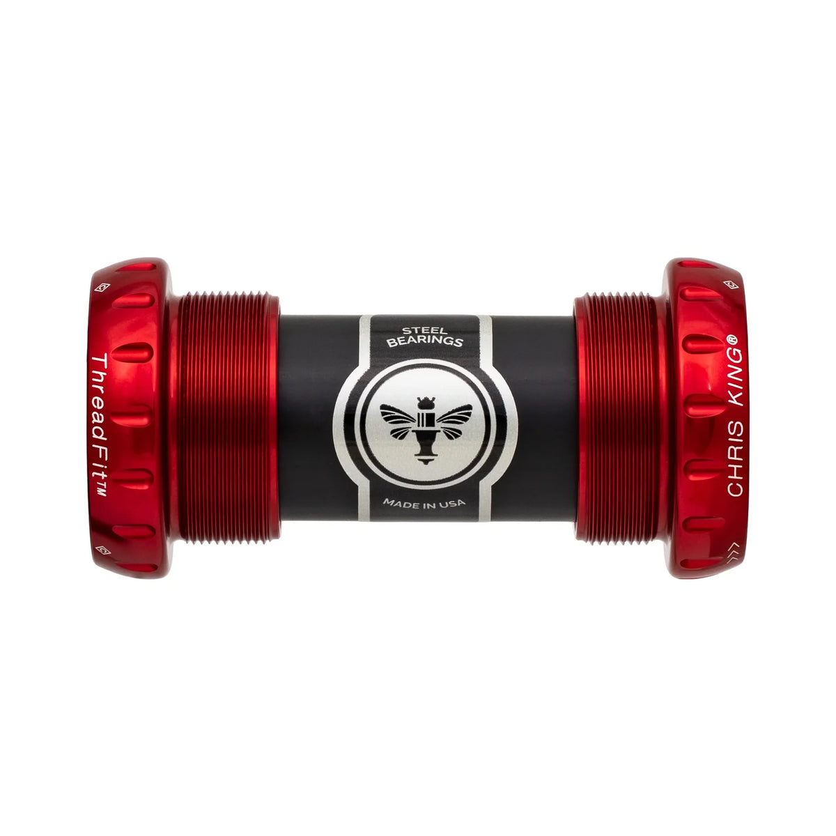 Boîtier de Pédalier CHRIS KING ThreadFit 24 68/73mm Rouge