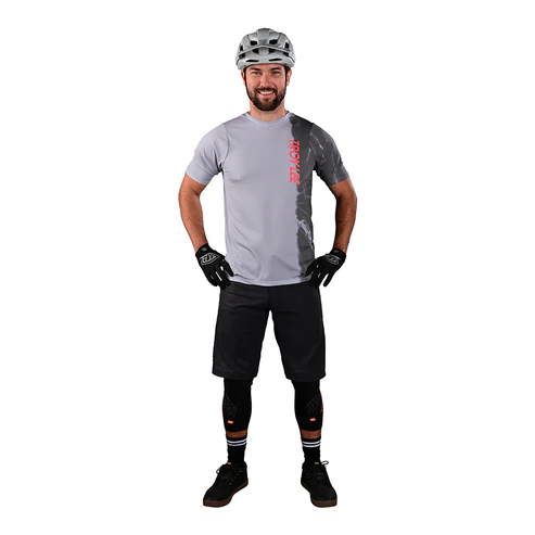 Maillot TROY LEE DESIGNS SKYLINE AIR Manches Courtes Gris