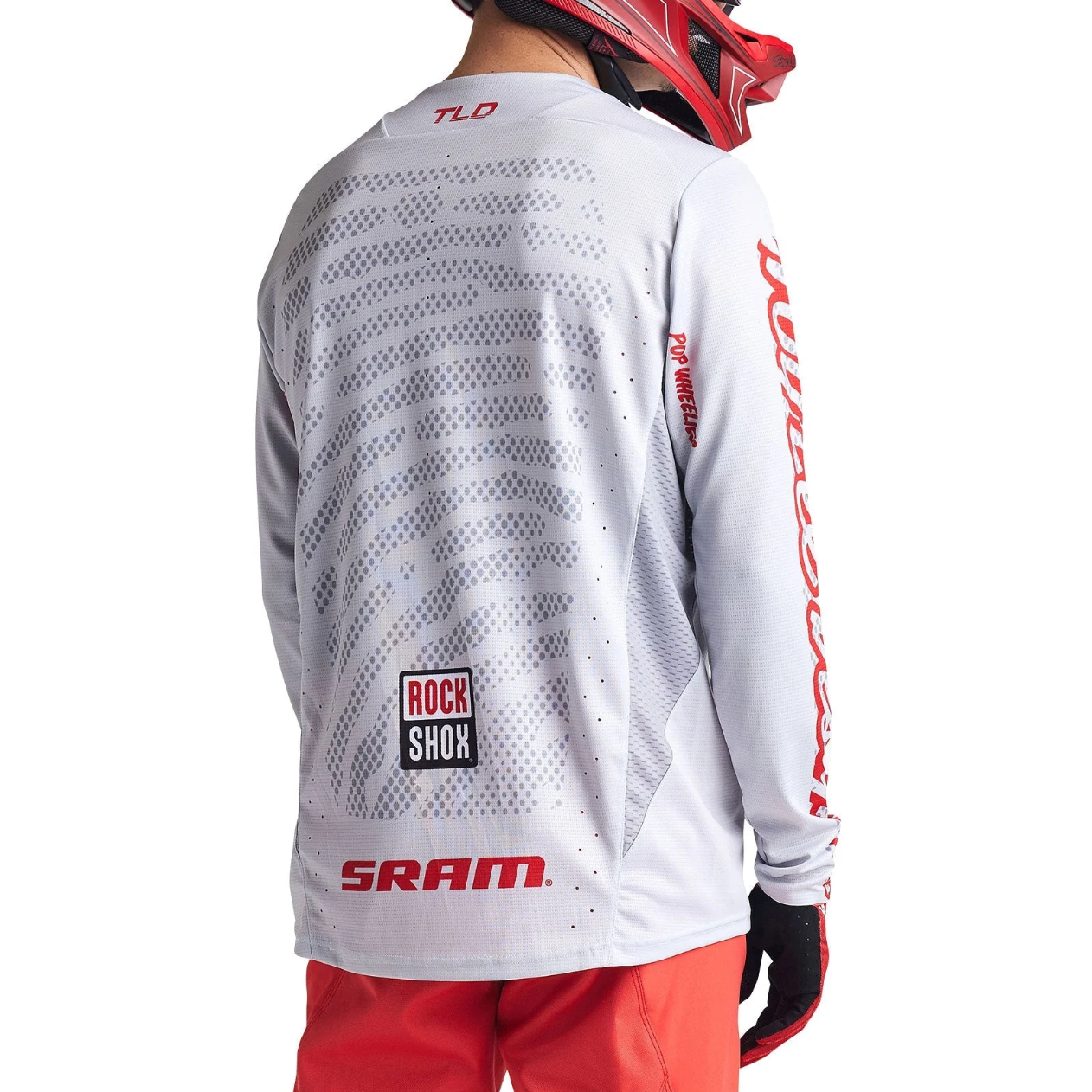 Maillot TROY LEE DESIGNS SPRINT SRAM Manches Longues Blanc