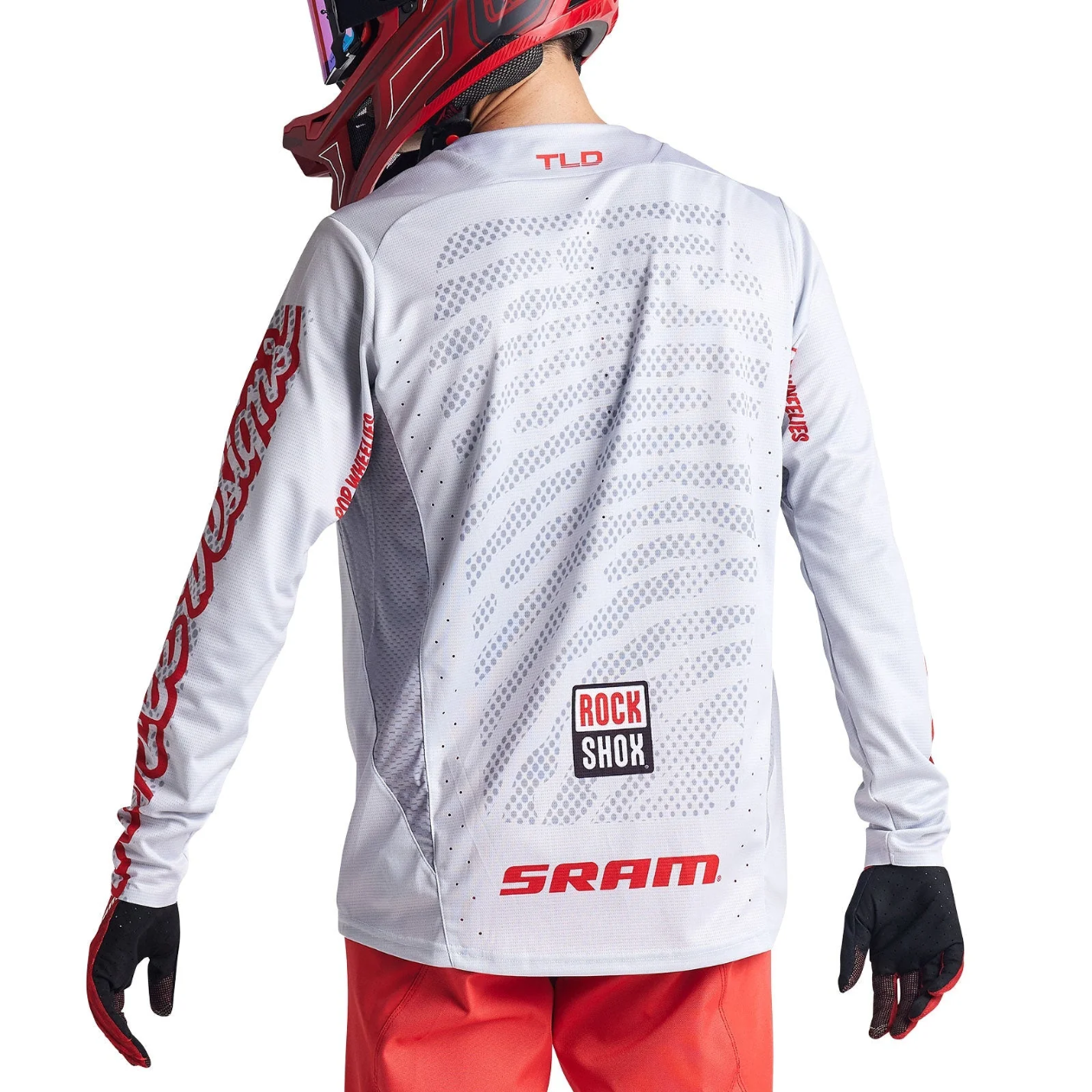Maillot TROY LEE DESIGNS SPRINT SRAM Manches Longues Blanc