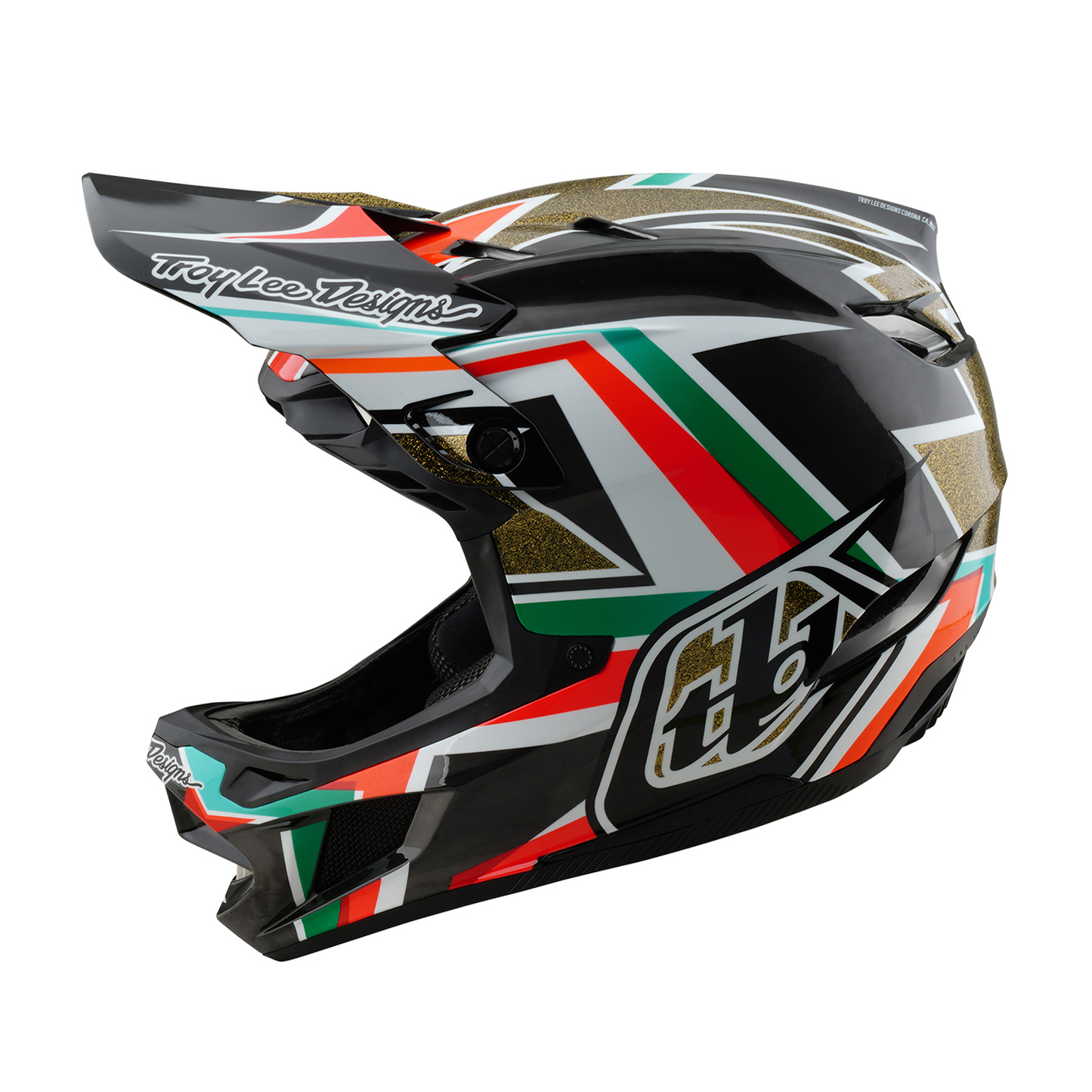 Casque VTT TROY LEE DESIGNS D4 CARBON MIPS FRAMES Noir/Or