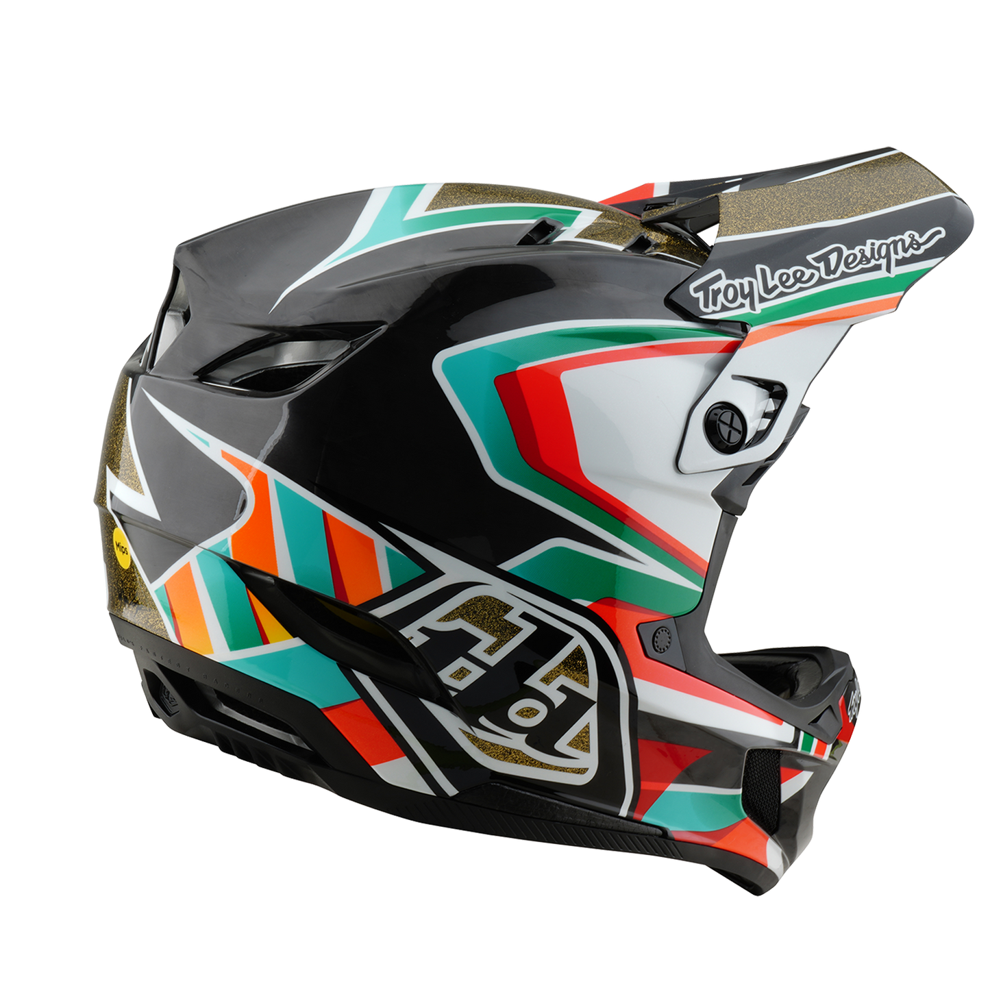 Casque VTT TROY LEE DESIGNS D4 CARBON MIPS FRAMES Noir/Or