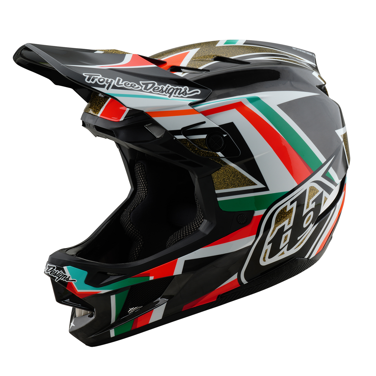 Casque VTT TROY LEE DESIGNS D4 CARBON MIPS FRAMES Noir/Or