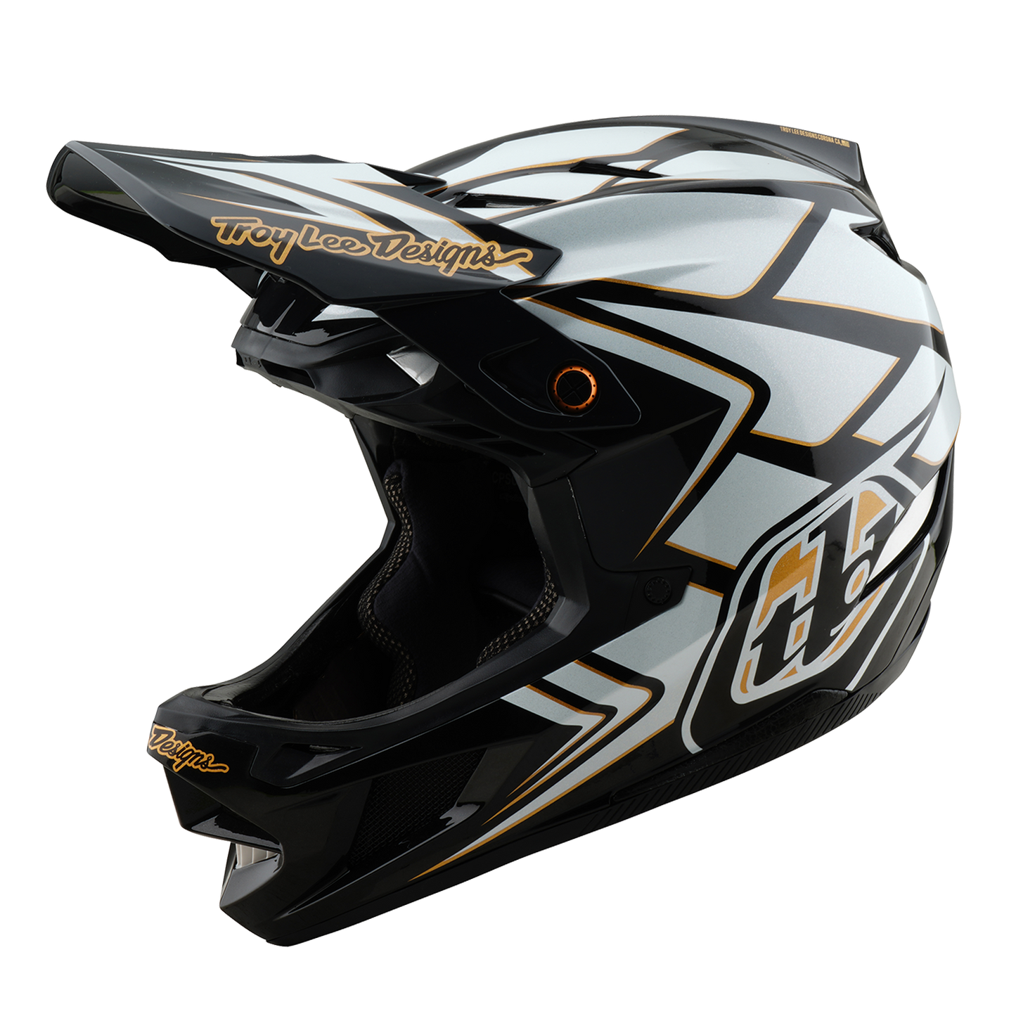 Casque VTT TROY LEE DESIGNS D4 COMPOSITE MIPS GHOSTWING Blanc