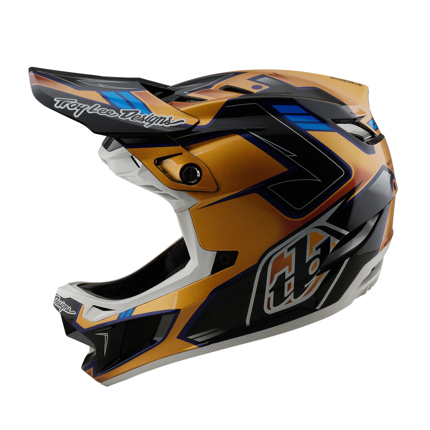 Casque VTT TROY LEE DESIGNS D4 COMPOSITE MIPS ROYALTY Noir/Or