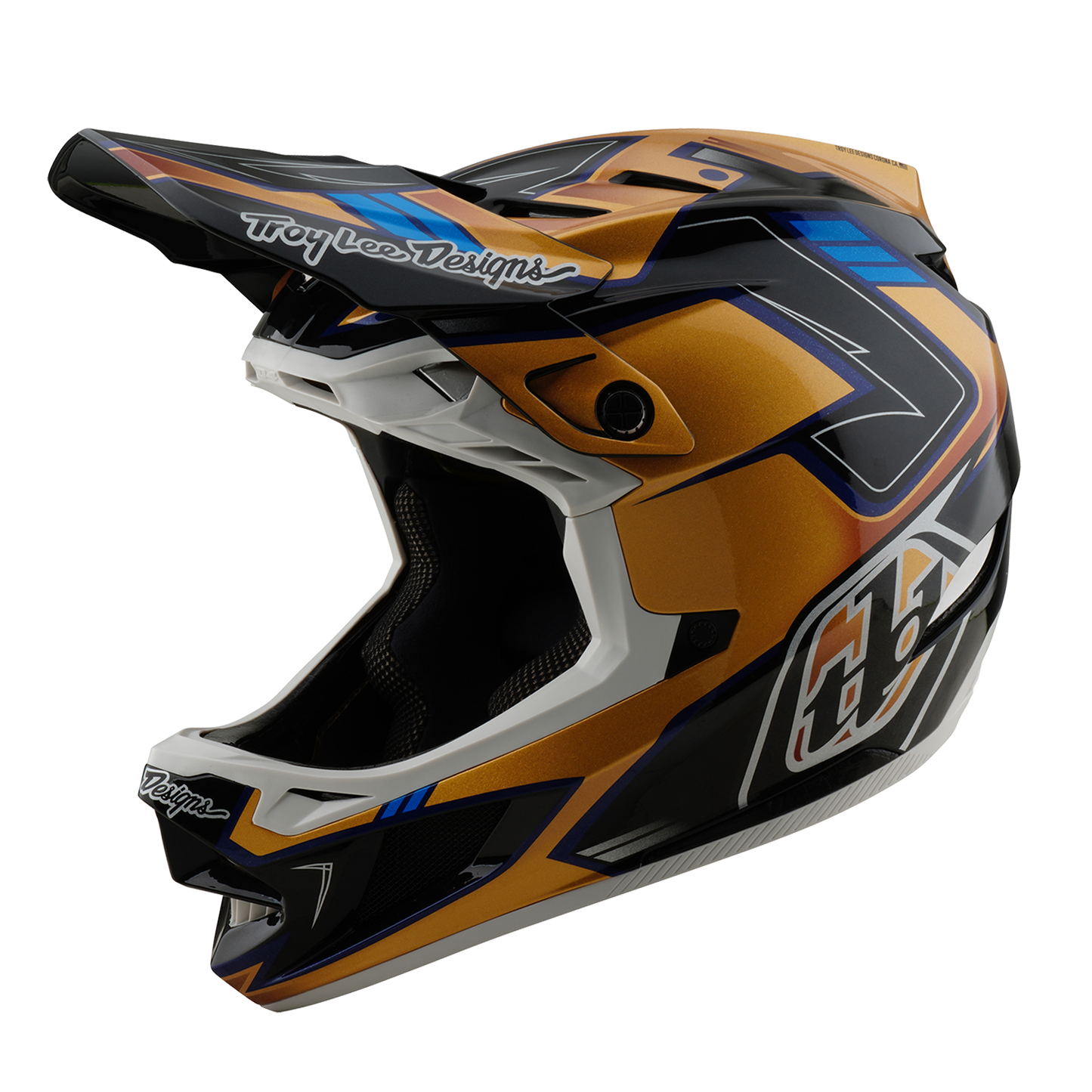 Casque VTT TROY LEE DESIGNS D4 COMPOSITE MIPS ROYALTY Noir/Or