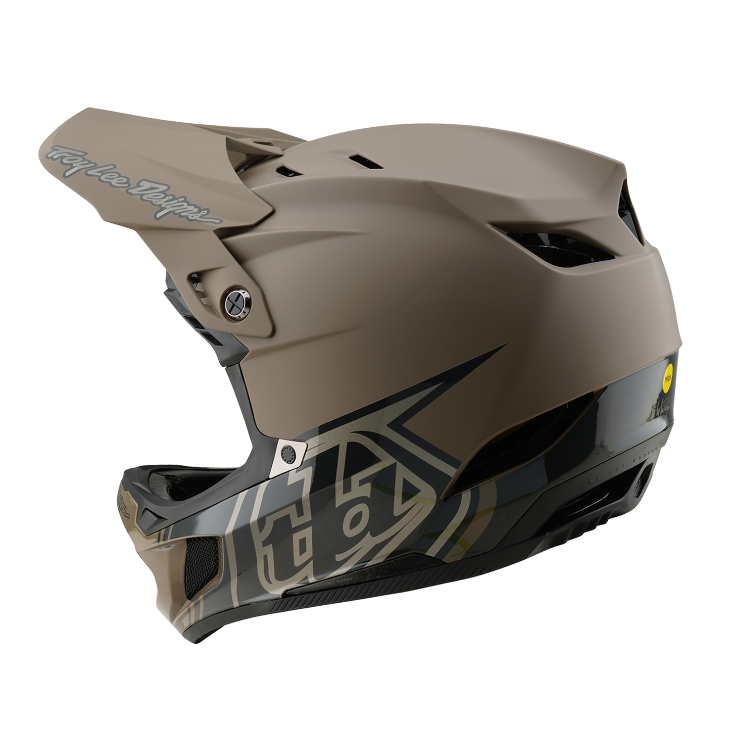 Casque VTT TROY LEE DESIGNS D4 COMPOSITE MIPS Marron