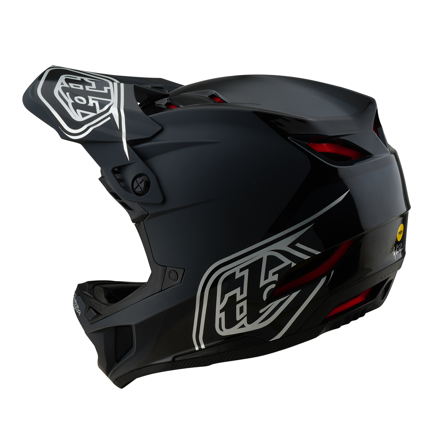 Casque VTT TROY LEE DESIGNS D4 POLYACRYLITE SHADOW Noir 2025