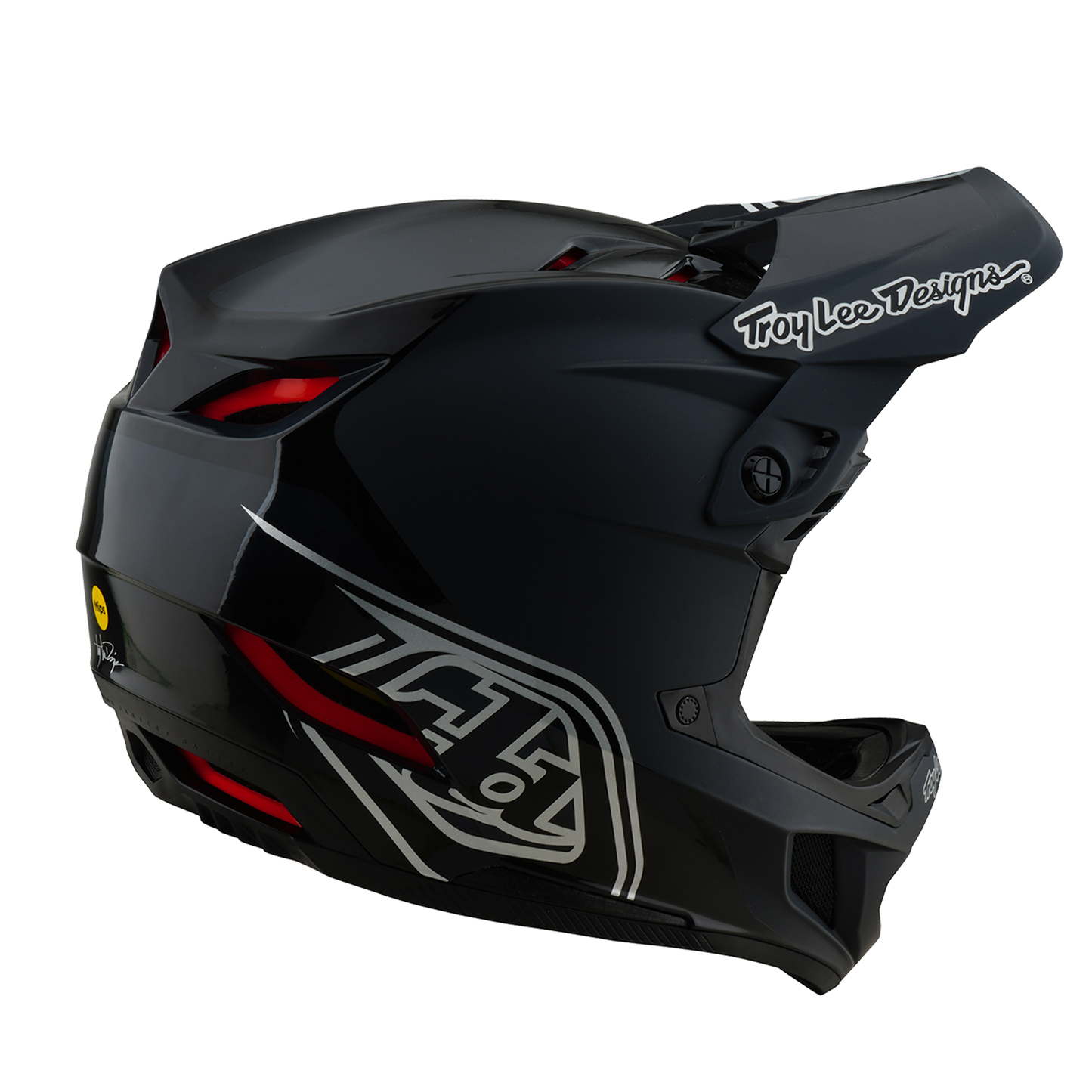 Casque VTT TROY LEE DESIGNS D4 POLYACRYLITE SHADOW Noir 2025