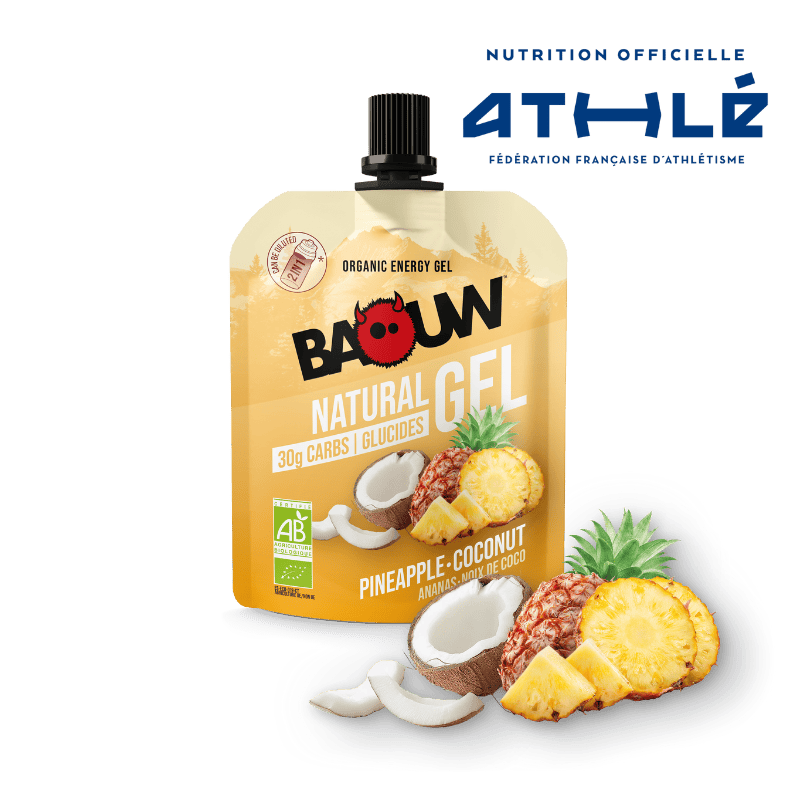 Gel Énergétique BAOUW BIO Ananas/Noix de Coco (85g)