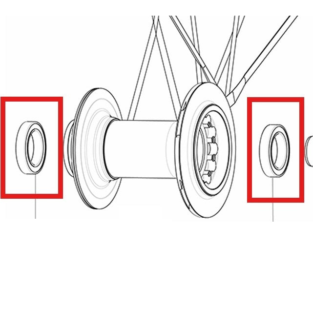 Kit 2 Roulements Moyeu MAVIC 17x26x5mm (6803)