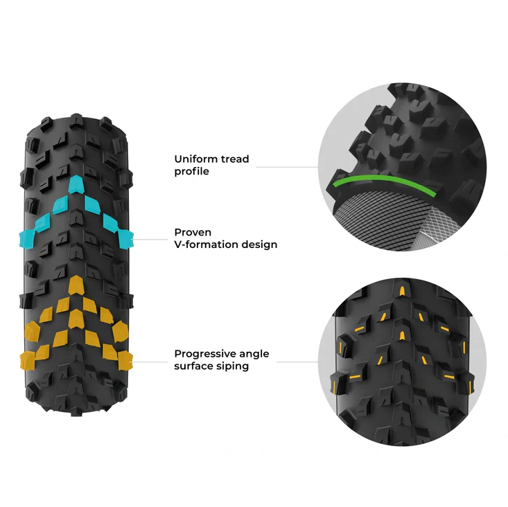 Pneu VITTORIA TERRENO T60 MIXED 700x40c Gravel Endurance Tubeless Ready Souple Noir