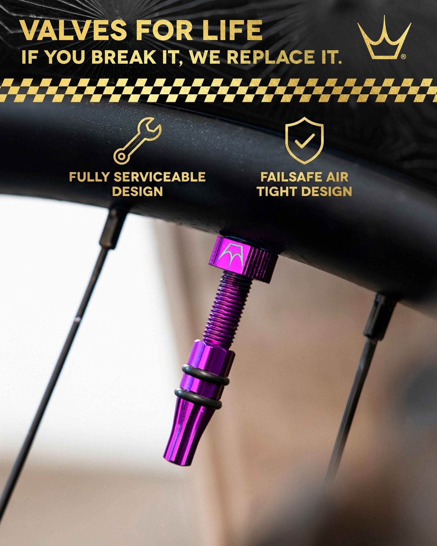 Valves Tubeless PEATY'S HOLESHOT FAST FLOW 60mm (x2) Rouge