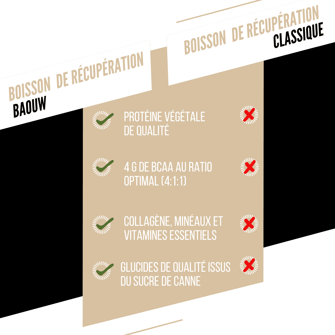 Boisson de Récupération BAOUW RECOVERY (500g) Vanille Amande