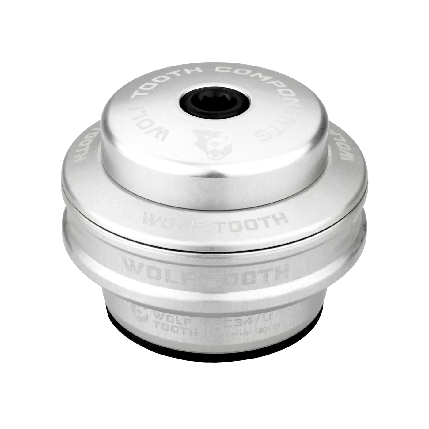 Cuvette Haute pour Jeu de Direction Externe WOLF TOOTH PERFORMANCE 1"1/8 EC34 Stack 16 mm Argent