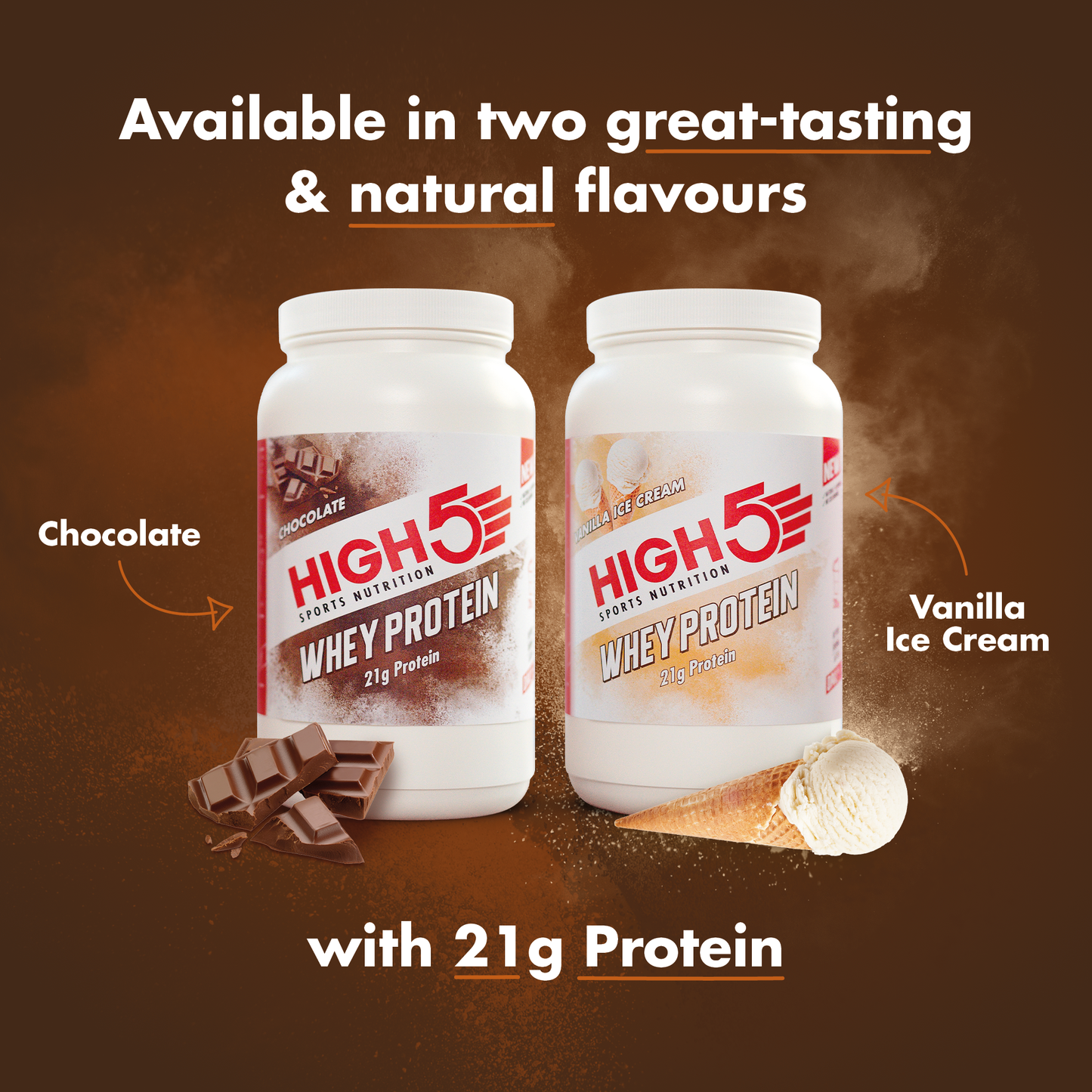 Boisson de Récupération HIGH5 WHEY PROTEIN (700g) Chocolat