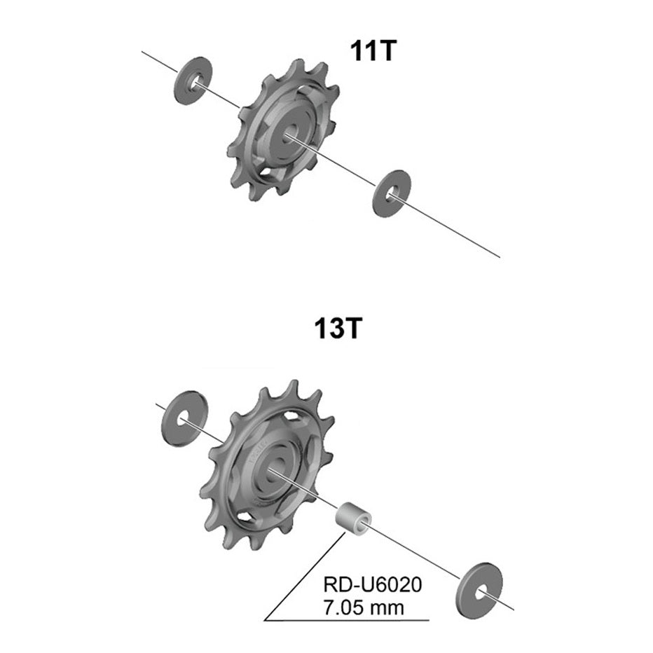 Galets de Dérailleur Arrière 10/11V SHIMANO RD-6020