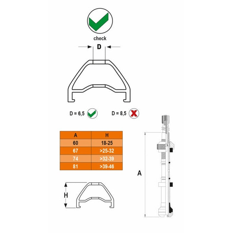 Kit 2 Valves Contrôleur de Pression SKS GERMANY AIRSPY TL S 60 mm