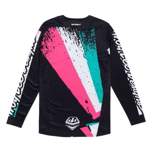 Maillot TROY LEE DESIGNS SPRINT FULL PULL Manches Longues Noir 2025