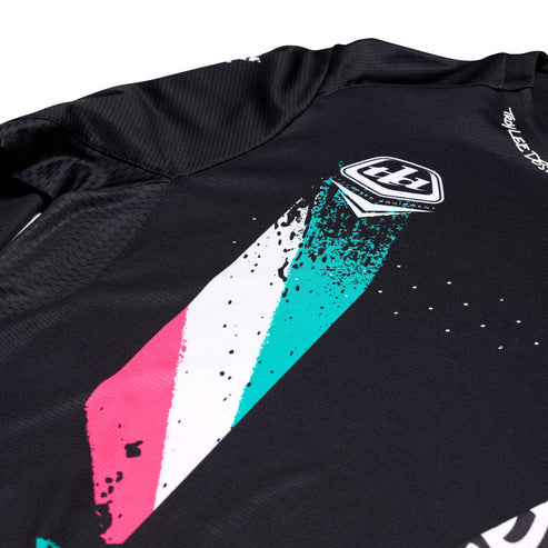 Maillot TROY LEE DESIGNS SPRINT FULL PULL Manches Longues Noir 2025