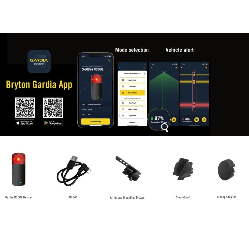 Éclairage Arrière BRYTON RADAR GARDIA R300L