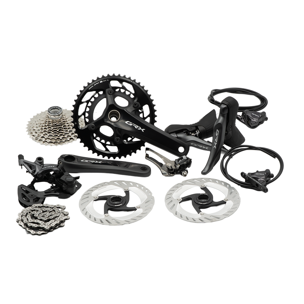 Jeu De Freins Hydrauliques Shimano GRX ST-RX820 / BR-RX820 2x12 Vitesses - Neuf
