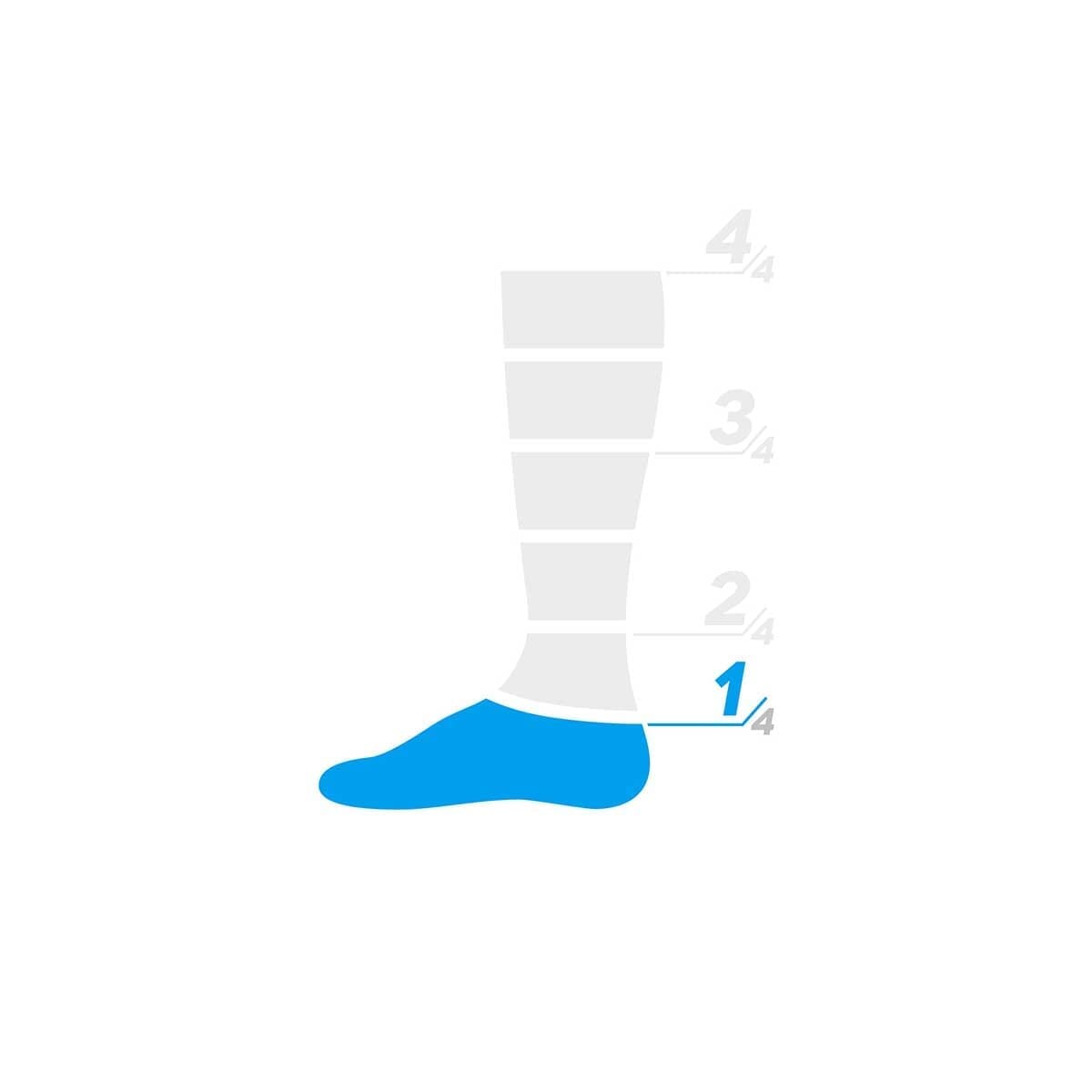 Chaussettes CASTELLI LOWBOY 2 Blanc/Noir
