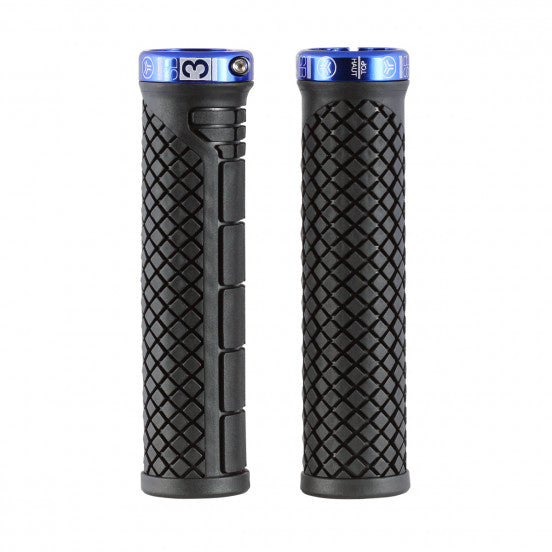 Grips SB3 SHARK Lock-On 132 mm Noir/Bleu