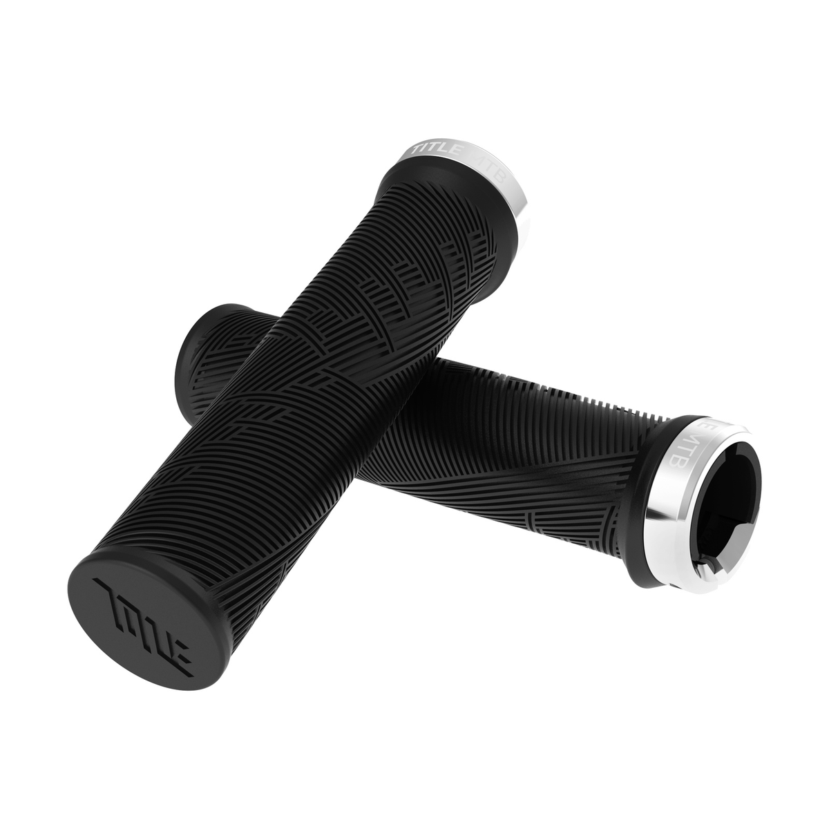 Grips Title MTB FORM Lock-On Noir à collier chromé