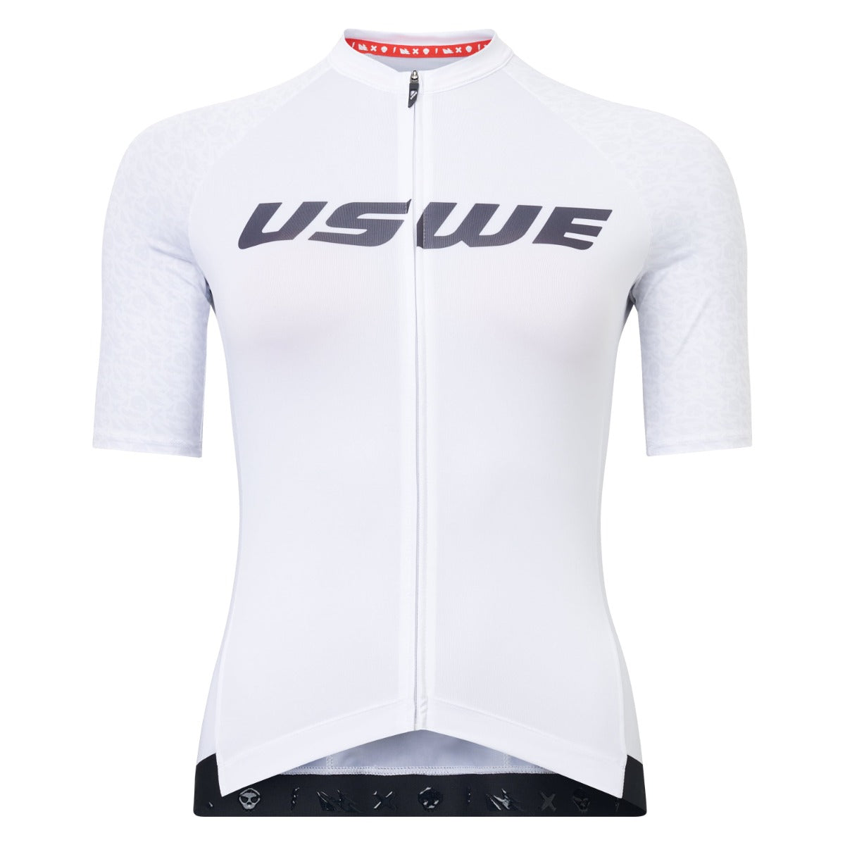 Maillot USWE GRUS GRAVEL Manches Courtes Femme Blanc