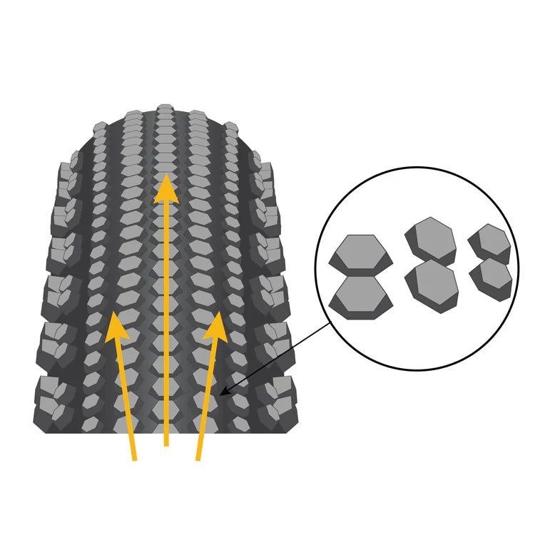 Pneu ENVE HEX CARAPACE 700x44 Tubeless Ready Beige
