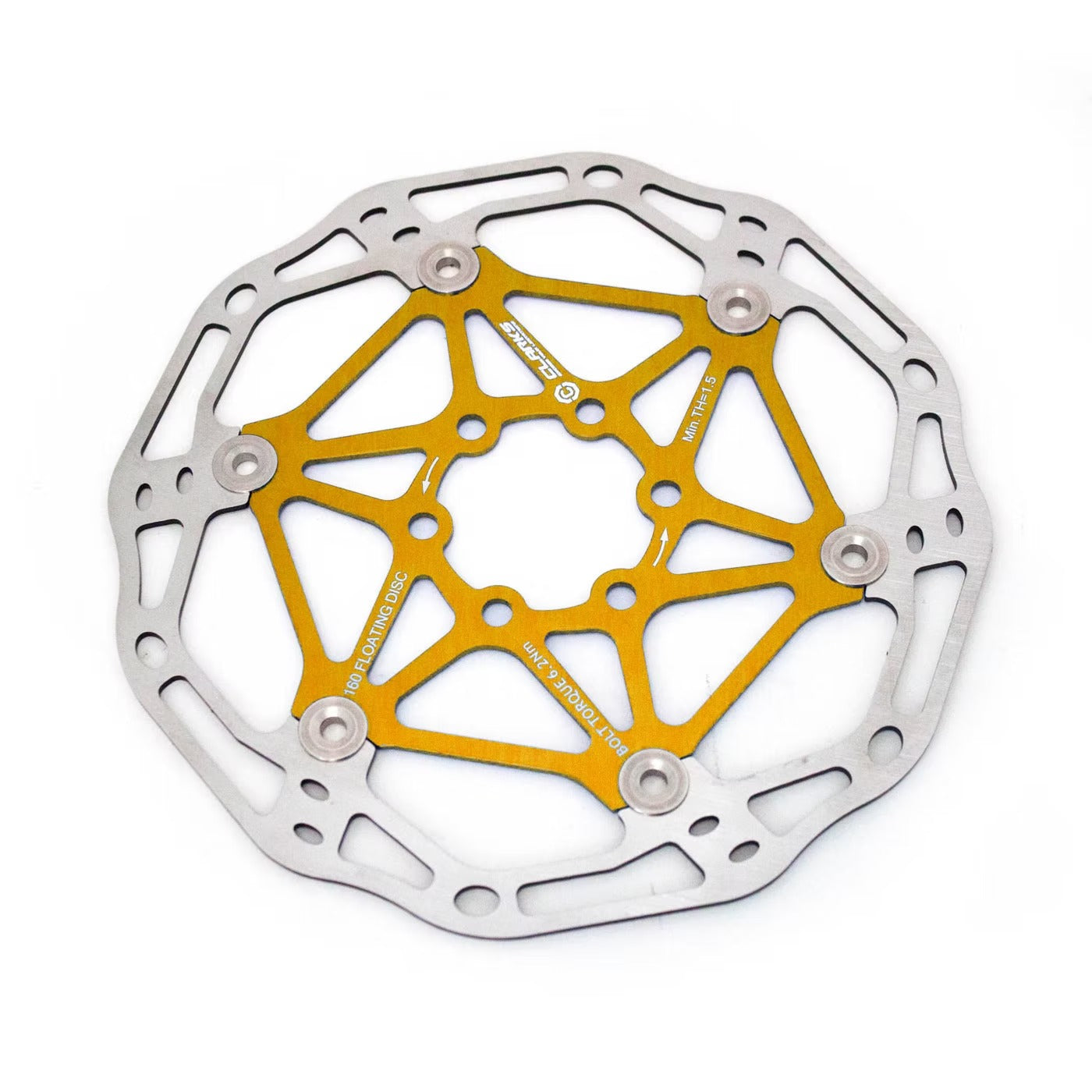 Disque Flottant CLARKS 6 Trous Or