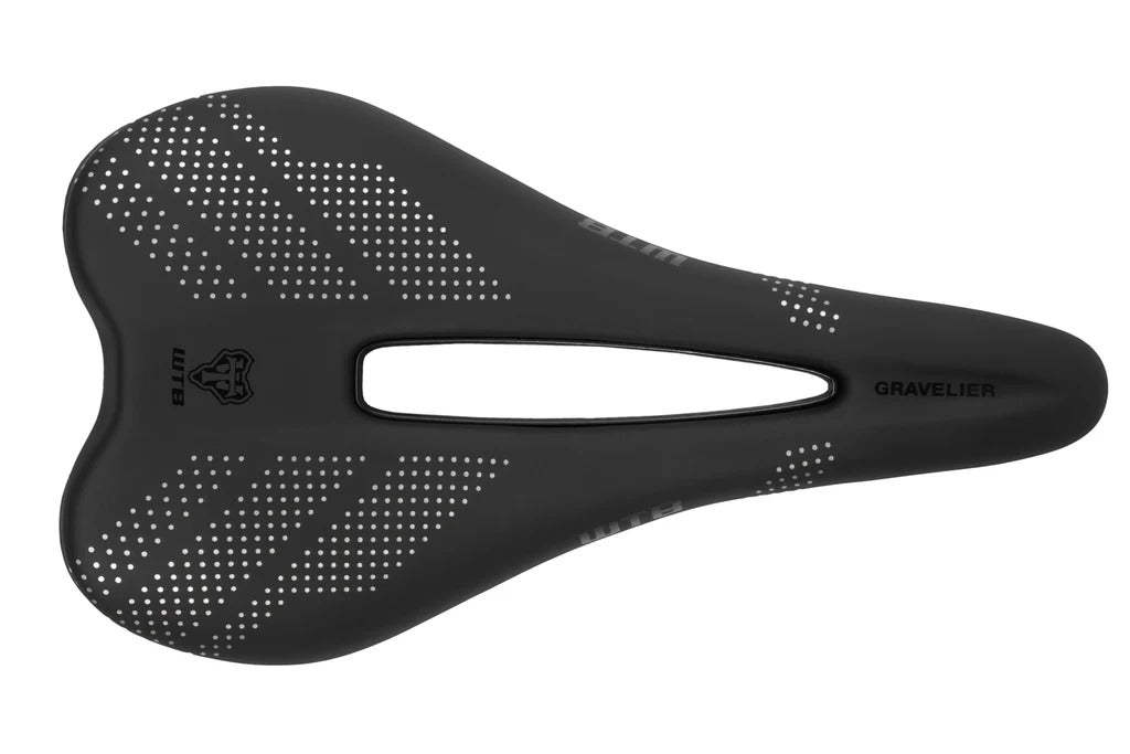 Selle WTB GRAVELIER Medium 140mm Rails Titane Noir