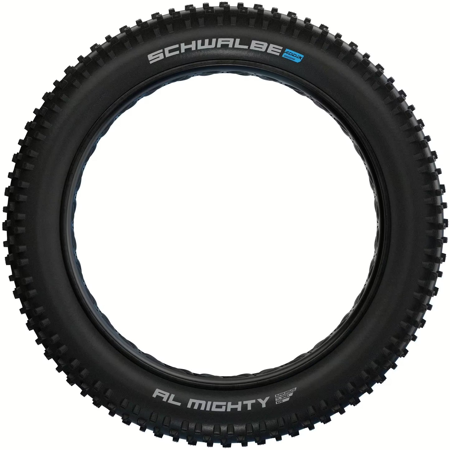 Pneu SCHWALBE Al MIGHTY SuperGround Speedgrip 26x4.80 Tubeless Easy Souple Noir