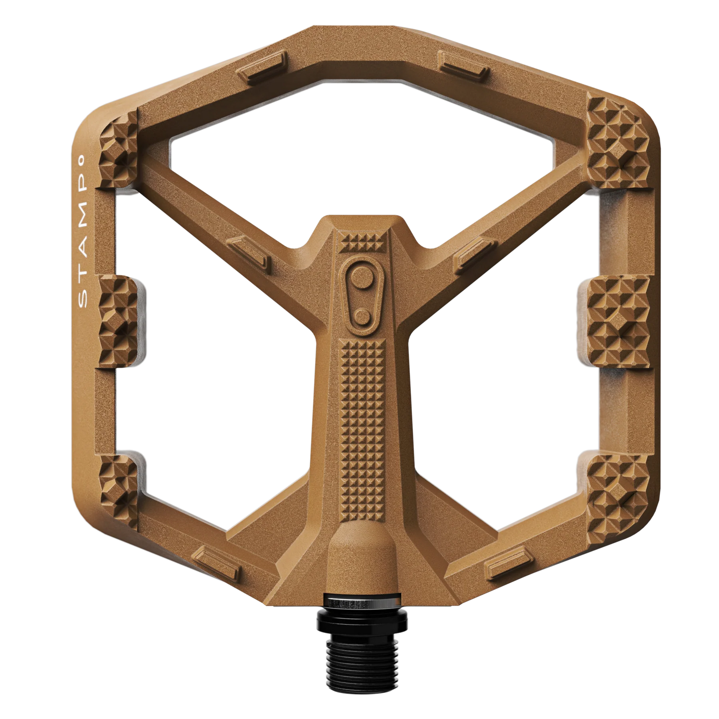 Pédales Plates CRANKBROTHERS STAMP 0 Large Marron