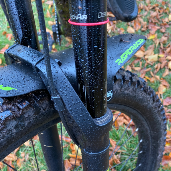 Garde-boue RRP EnduroGuard Standard (fourche 80 à 120mm) Noir/Turquoise