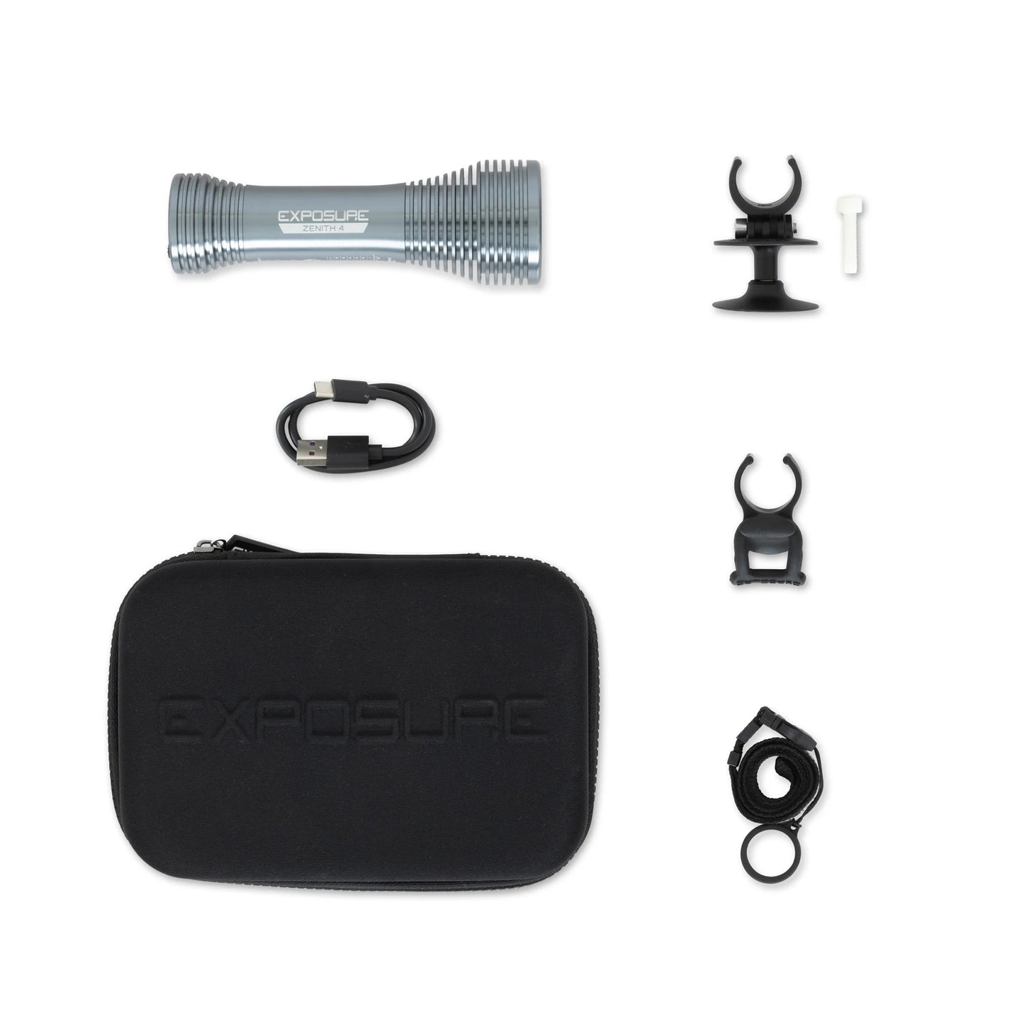 Éclairage Avant EXPOSURE LIGHTS ZENITH 4 avec Support de Casque