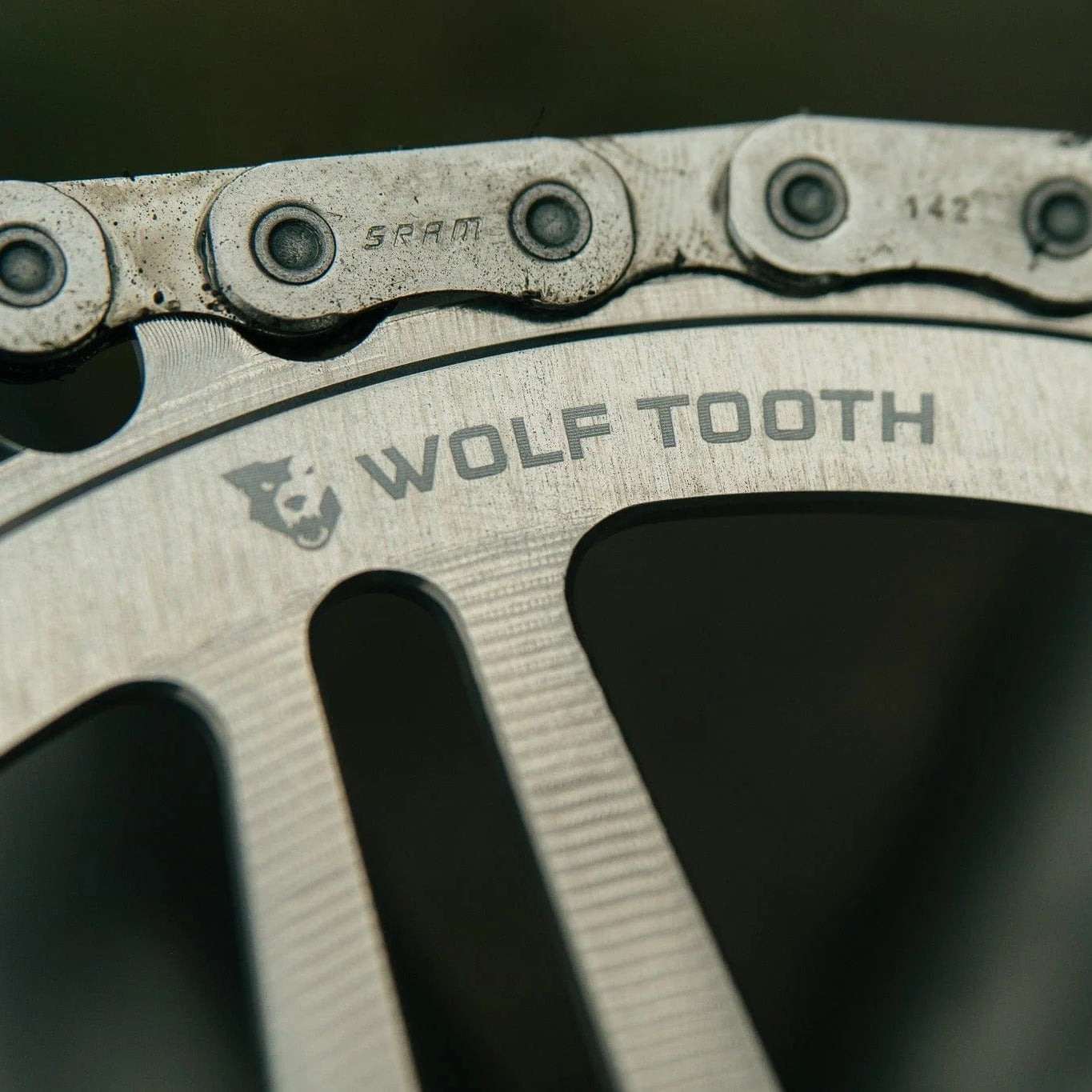 Plateau Mono WOLF TOOTH DROP-STOP B DM 8 Vis Sram Eagle Boost Offset 3mm Raw Silver