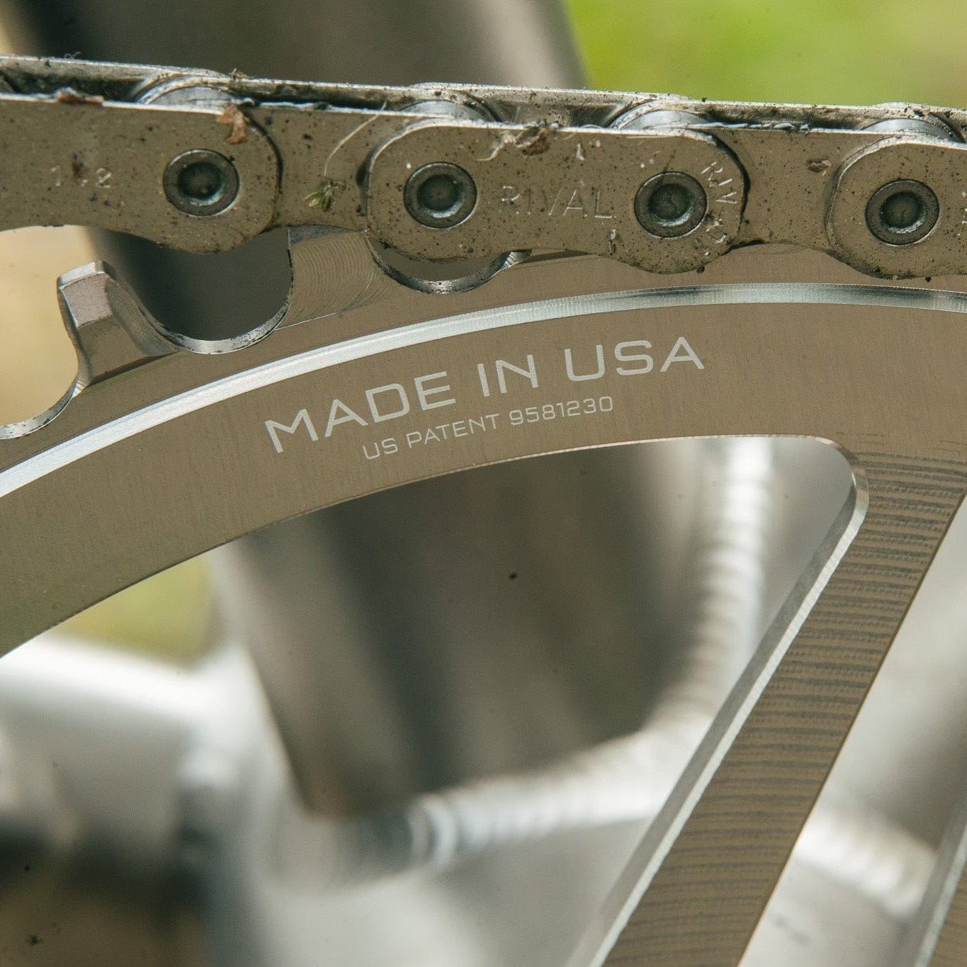 Plateau Mono WOLF TOOTH DROP-STOP B DM 8 Vis Sram Eagle Boost Offset 3mm Raw Silver
