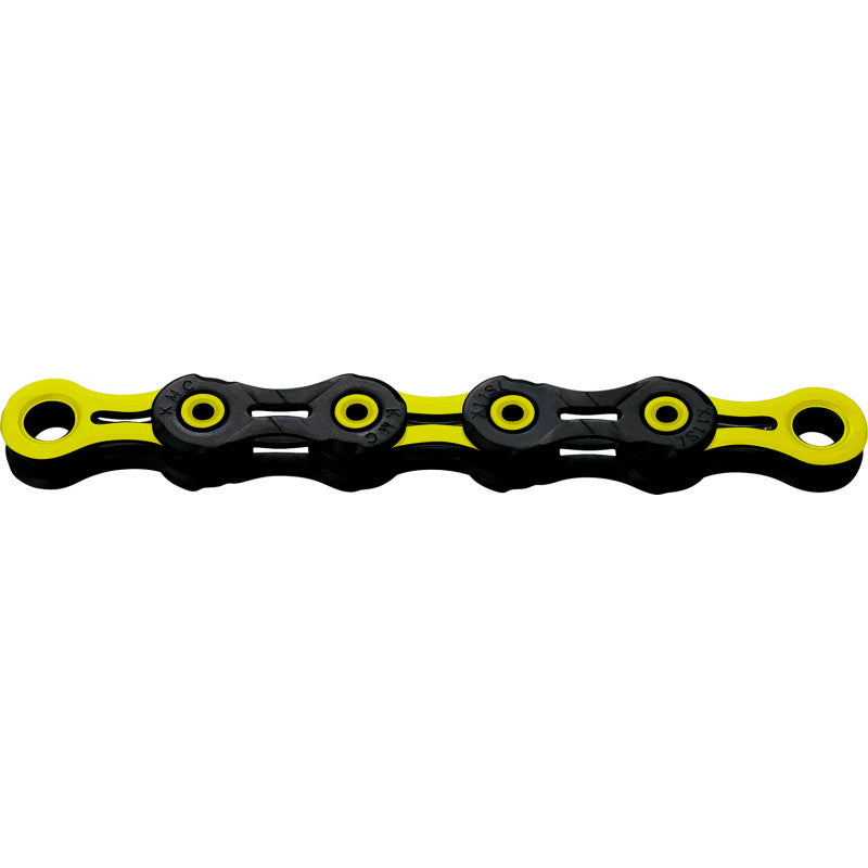 Chaîne 12V KMC DLC12 Waxed Noir/Jaune Ciré