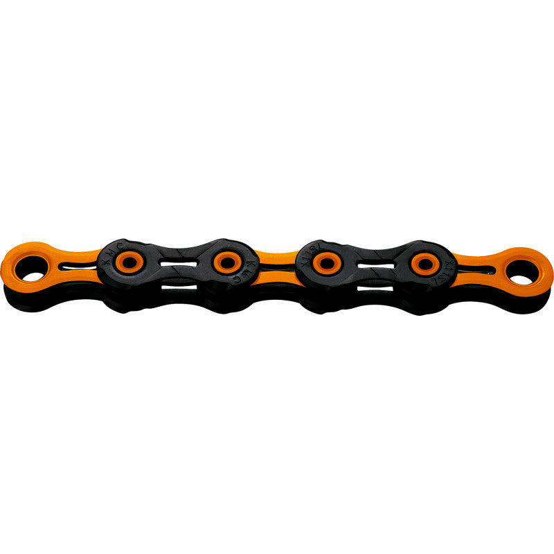Chaîne 12V KMC DLC12 Waxed Noir/Orange Ciré
