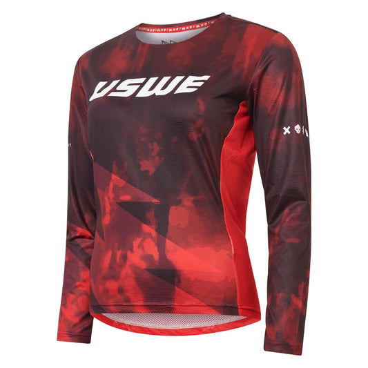 Maillot USWE LUFTIG MTB Manches Longues Femme Rouge