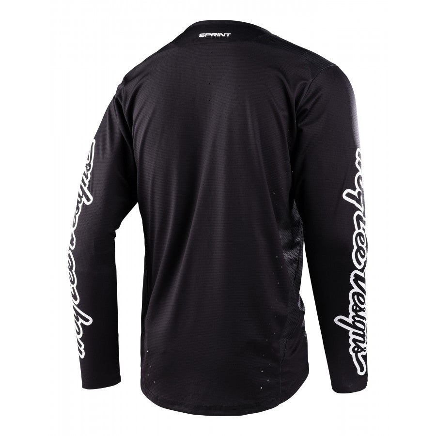 Maillot TROY LEE DESIGNS SPRINT ICON Manches Longues Noir