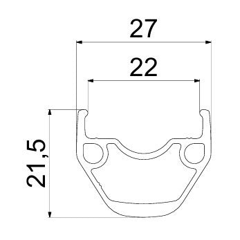 Roue Arrière MAVIC ACCESS RG22 DISC (Center Lock) QR