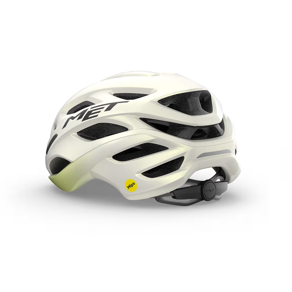 Casque Route MET ESTRO MIPS Blanc/Jaune 2025