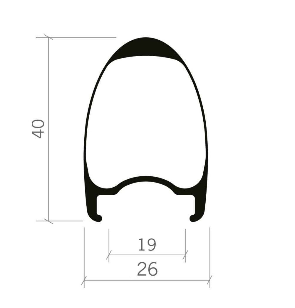 Paire de Roues VISION METRON 40 SL 3K Tubeless Ready (Center Lock)