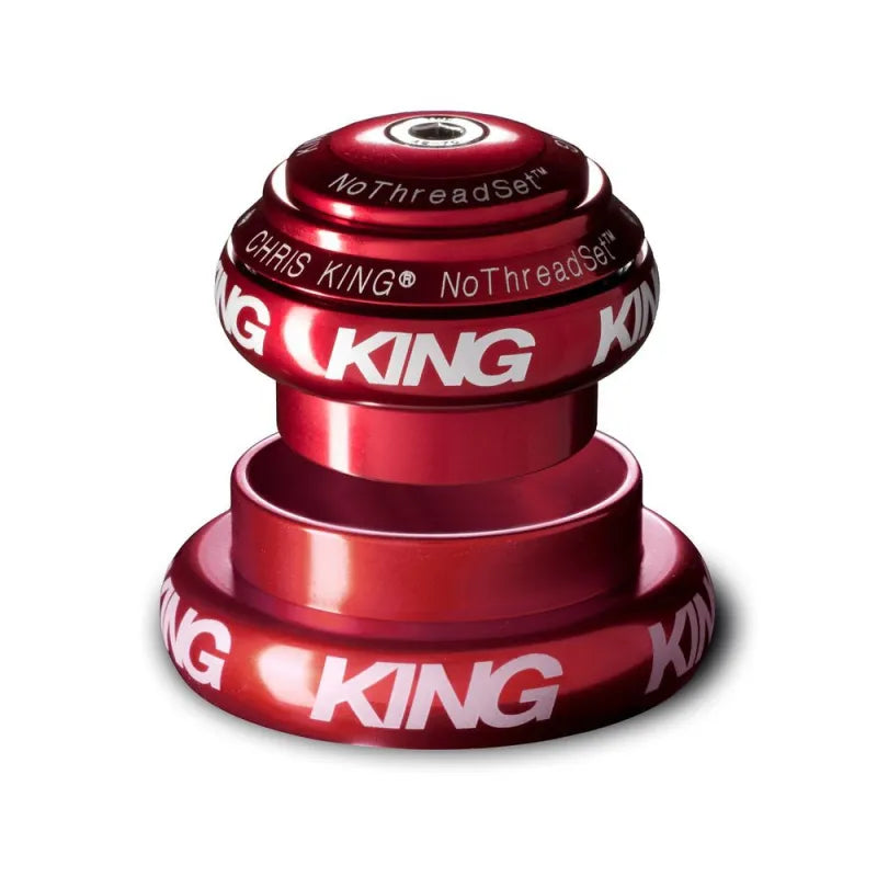 Jeu de Direction Externe CHRIS KING NOTHREADSET 1"1/8-1.5" EC34/EC44 Rouge