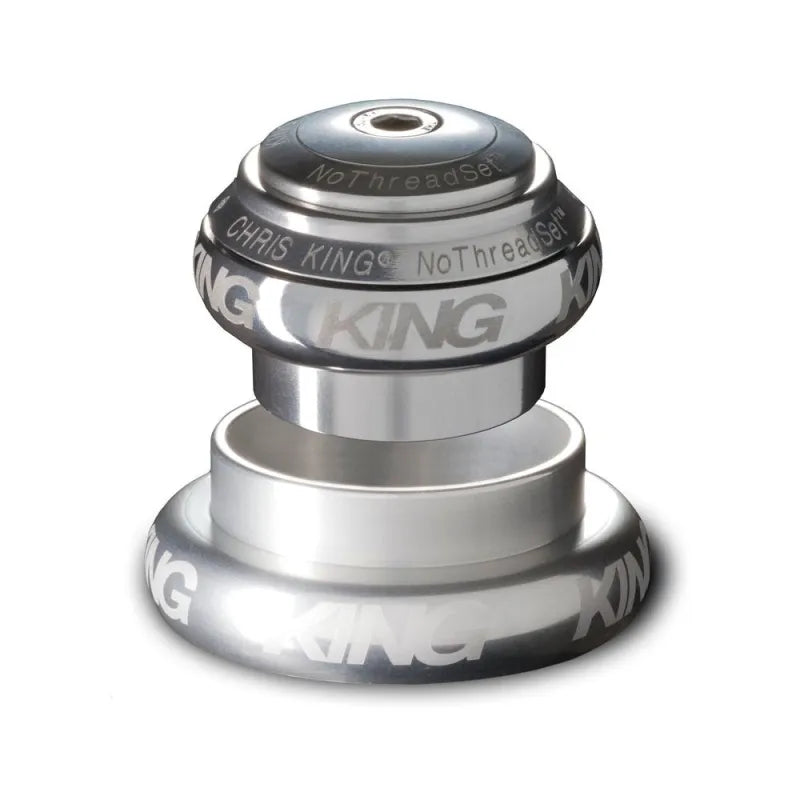 Jeu de Direction Externe CHRIS KING NOTHREADSET 1"1/8-1.5" EC34/EC44 Argent