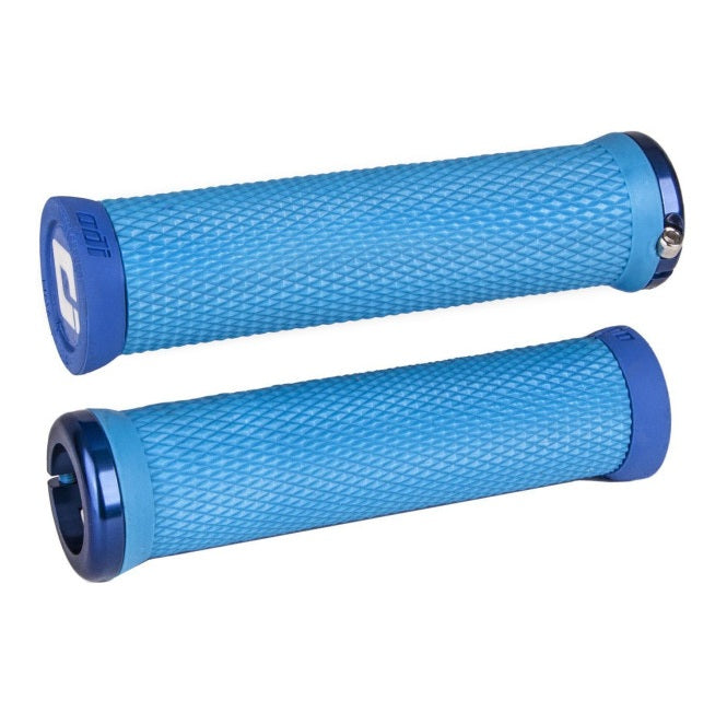 Grips ODI ELITE MOTION V2.1 Lock-on 130 mm Bleu
