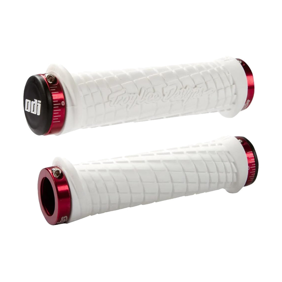 Grips ODI TROY LEE DESIGNS Lock-On 130 mm Blanc